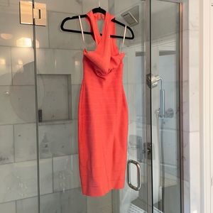 Herve Leger Xs. Coral color